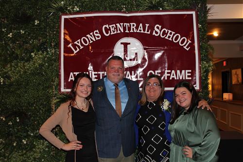 The Shaffer family at the 2022 HOF celebration